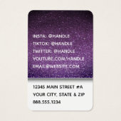 Fancy foto van Glitter Influencer Actress Actor Mo Visitekaartje (Achterkant)