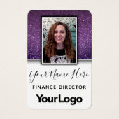 Fancy foto van Glitter Influencer Actress Actor Mo Visitekaartje (Voorkant)