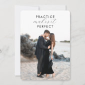 Fancy fotorepetitie en dineruitnodiging kaart (Voorkant)