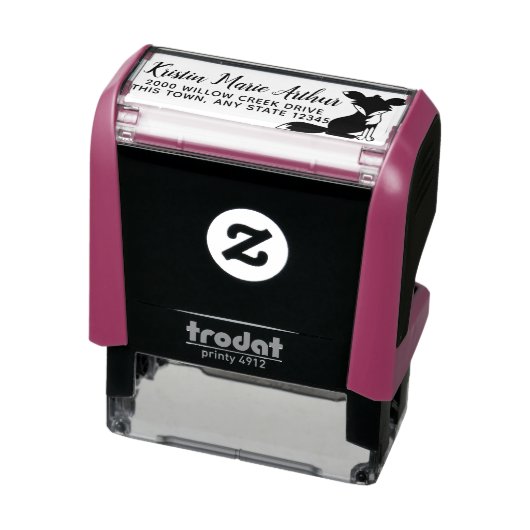 Fancy Fox Adres Zelfinktende Stempel (Product)