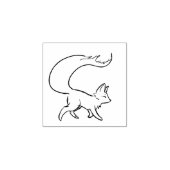 Fancy Fox Stamp Rubberstempel (Afrduk)
