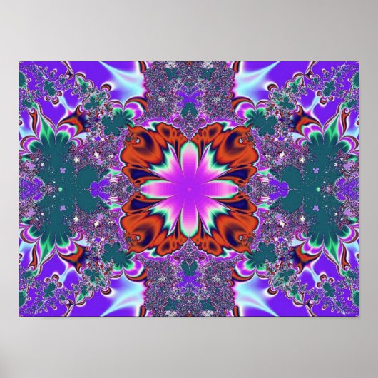 Fancy fractaal Poster (Voorkant)