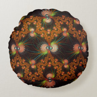 Fancy fractal patroon rond kussen