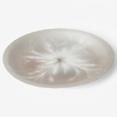 Fancy fractale sneeuwvlok papieren bordje (Gekanteld)