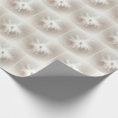 Fancy fractale sneeuwvlokken cadeaupapier (Hoek)