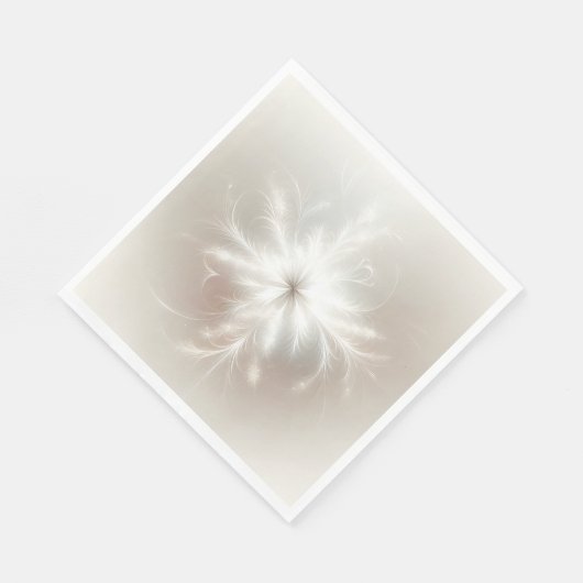 Fancy fractale sneeuwvlokken servet (Hoek)