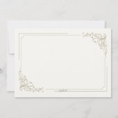 Fancy Frame Foto Uitnodiging Dubbel (Achterkant)