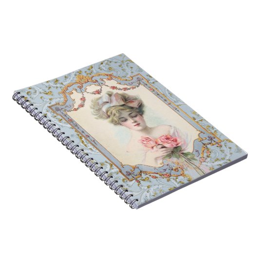 Fancy Frans  Lijst Blue Gold Roos Lady Notitieboek