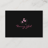 * Fancy Gal Blue/Black Calling Card * Contactkaartje (Achterkant)