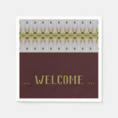 Fancy gebarenteerde designaalcocktail servet (Voorkant)