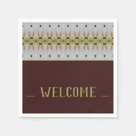 Fancy gebarenteerde designaalcocktail servet