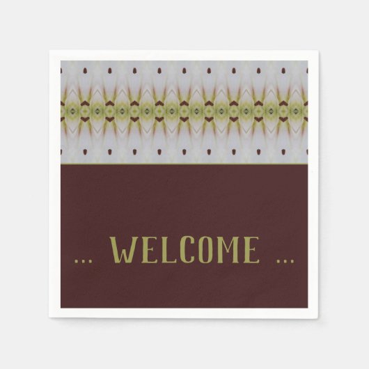 Fancy gebarenteerde designaalcocktail servet (Voorkant)