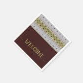 Fancy gebarenteerde designaalcocktail servet (Hoek)