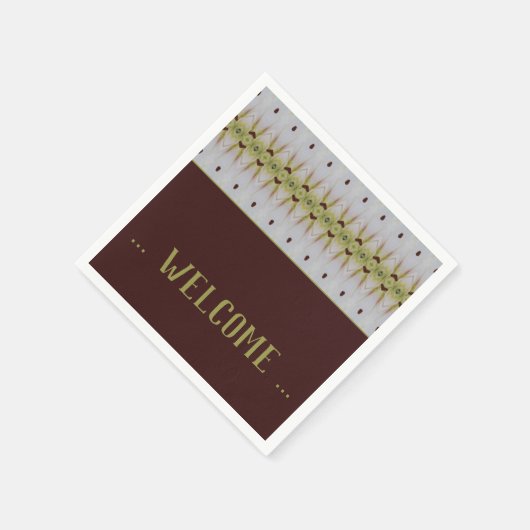 Fancy gebarenteerde designaalcocktail servet (Hoek)