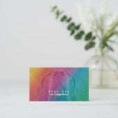 Fancy Gebruik je eigen regenboog afbeelding Visitekaartje (Staand voorkant)
