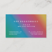 Fancy Gebruik je eigen regenboog afbeelding Visitekaartje (Achterkant)