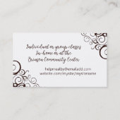 Fancy gebruiksvoorwerpen Kruiden Chef Kookles Cate Visitekaartje (Achterkant)