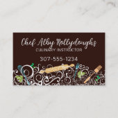Fancy gebruiksvoorwerpen Kruiden Chef Kookles Cate Visitekaartje (Voorkant)