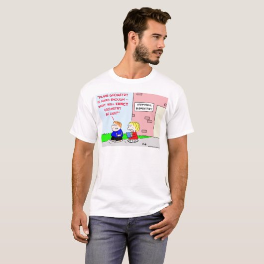 fancy geometrie van het schoolvliegtuig t-shirt (Voorkant volledig)