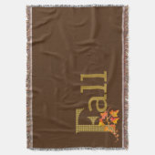 Fancy gespeelde Herfst Word Art Deken (Voorkant Verticaal)