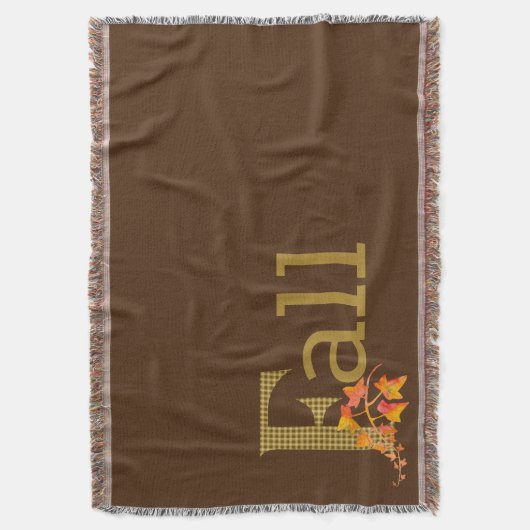 Fancy gespeelde Herfst Word Art Deken (Voorkant Verticaal)