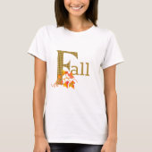 Fancy gespeelde Herfst Word Art T-shirt (Voorkant)