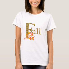 Fancy gespeelde Herfst Word Art T-shirt