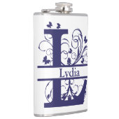 Fancy Gesplitste monogram Letter "L" Heupfles (Rechts)