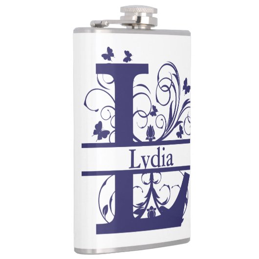 Fancy Gesplitste monogram Letter "L" Heupfles (Rechts)