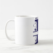 Fancy Gesplitste monogram Letter "L" Koffiemok (Links)