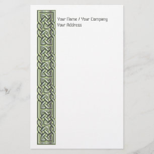 Fancy gevuld Celtic Knoks Green Briefpapier