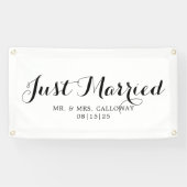 Fancy gewoon gehuwde autobanner spandoek (Horizontaal)