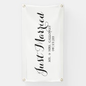 Fancy gewoon gehuwde autobanner spandoek (Verticaal)