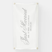 Fancy gewoon gehuwde autobanner spandoek (Verticaal)