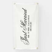 Fancy gewoon gehuwde autobanner spandoek (Verticaal)