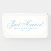 Fancy gewoon gehuwde autobanner spandoek (Horizontaal)