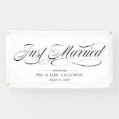 Fancy gewoon gehuwde autobanner spandoek (Horizontaal)