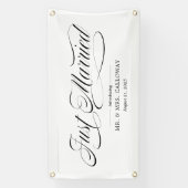 Fancy gewoon gehuwde autobanner spandoek (Verticaal)