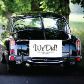 Fancy gewoon gehuwde autobanner spandoek