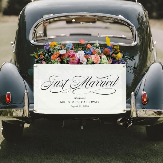 Fancy gewoon gehuwde autobanner spandoek