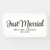 Fancy gewoon gehuwde autobanner spandoek (Horizontaal)