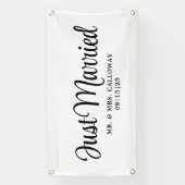 Fancy gewoon gehuwde autobanner spandoek (Verticaal)