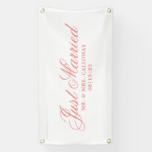 Fancy gewoon gehuwde autobanner spandoek (Verticaal)