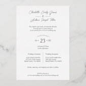 Fancy gezichtsroze hart 4 multi-foto's collage folie uitnodiging (Achterkant)