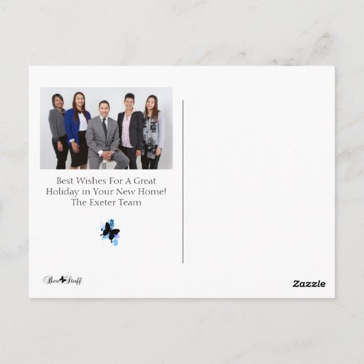 Fancy Gift Boxes Corporate Photo Holiday Postcard Briefkaart (Achterkant)