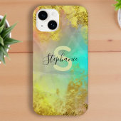 Fancy Glam Abstract Goud Metallic Folie Glitter Case-Mate iPhone Case