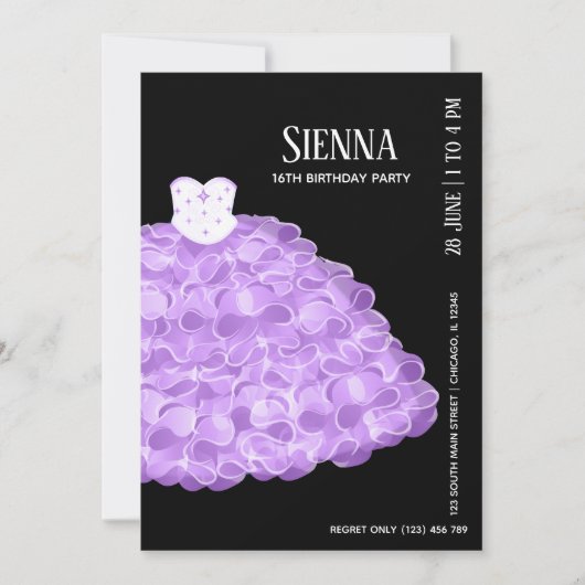 Fancy Glam Gown-jurken Kaart (Voorkant)