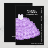 Fancy Glam Gown-jurken Kaart (Voorkant / Achterkant)