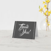 Fancy, glamoureus en stijlvol "Bedankt!" Kaart (Gele Bloem)