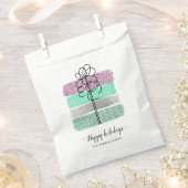 Fancy Glittery Wrapped Prettige feestdagen Bedankzakje (Geknipt)